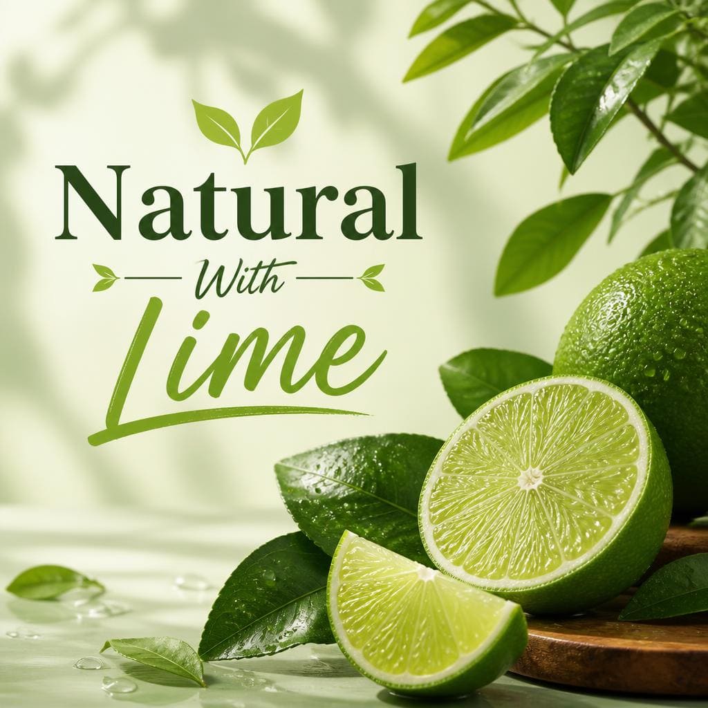Natural With Lime Te Sate dengan kelapa muda dan jeruk lime segar